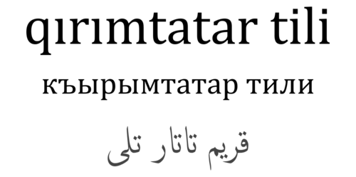 Crimean Tatar language